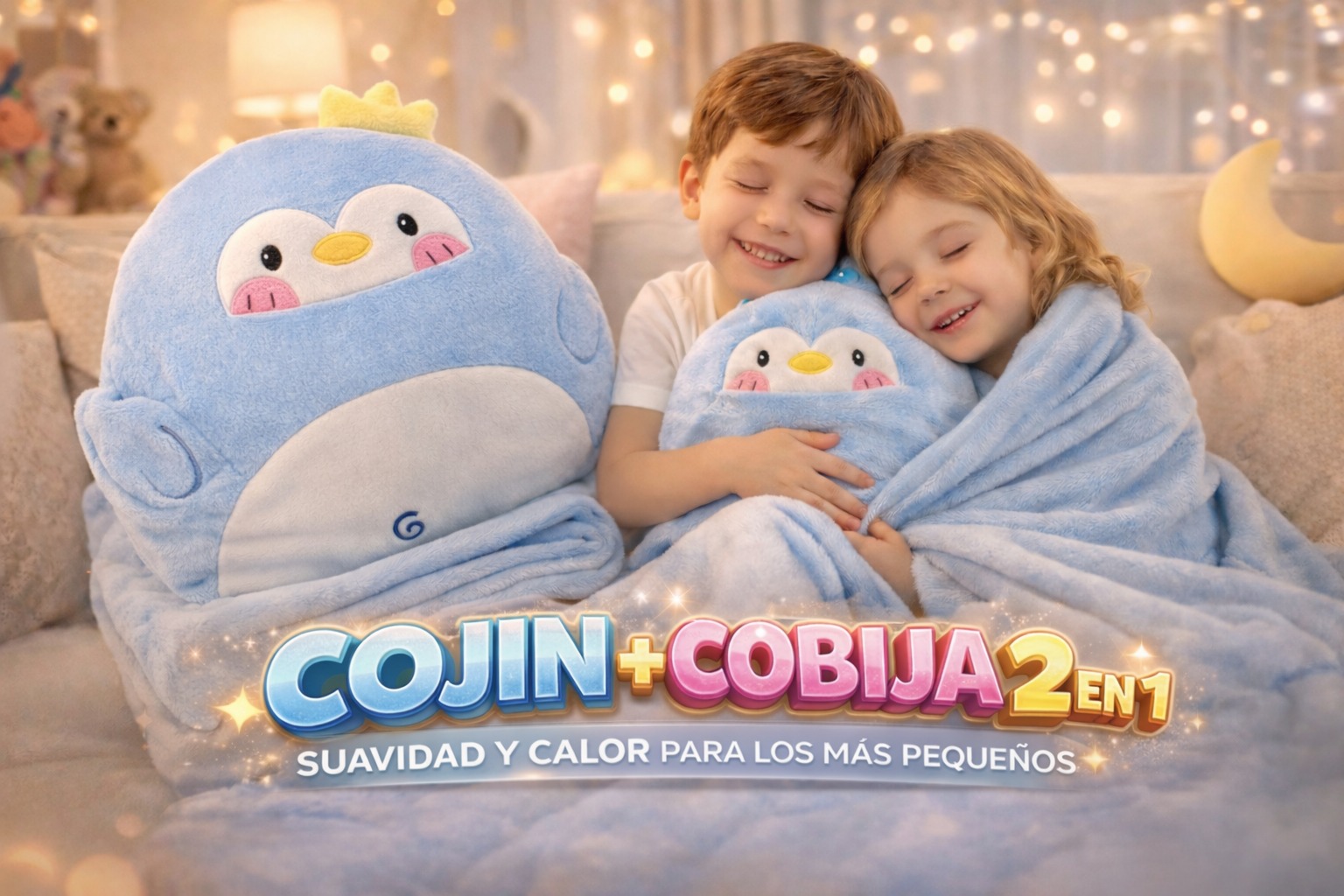 Vista 3 de Cojín con Cobija Felpa – Comodidad Total DISEÑO